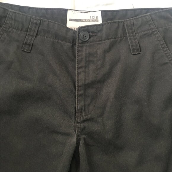 U2B Urban Basics Men's Shorts Charcoal Gray Size 30 Classic Front Flat W634-1602 - Picture 4 of 16
